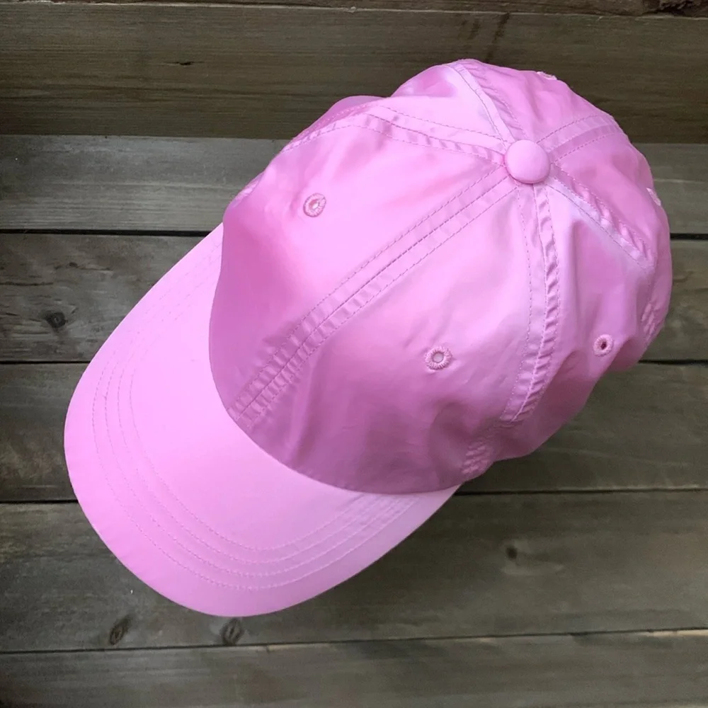 Tory Burch Sport Satin Performance Grumps Tennis Cap Pink